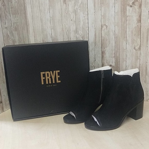 FRYE Danica Peep Toe booties Leather Boots 9 - $298 - Picture 4 of 16